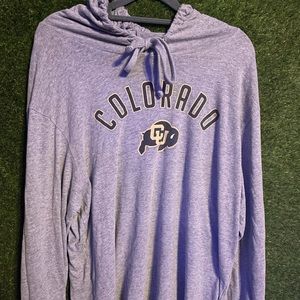 Colorado long sleeve hooded mens large